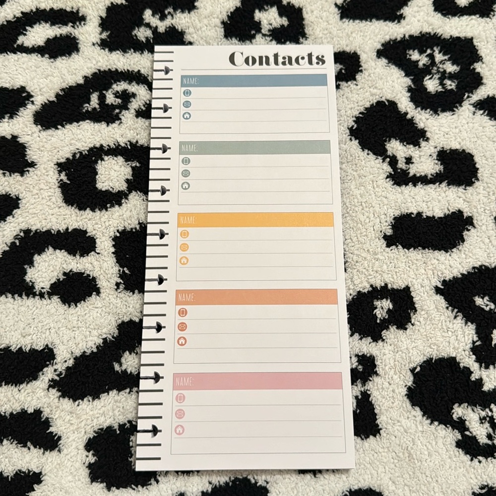 The Happy Planner Contacts Filler Paper - 60 sheets